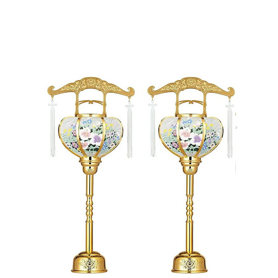 霊前灯 張3号　ゴールド　金色