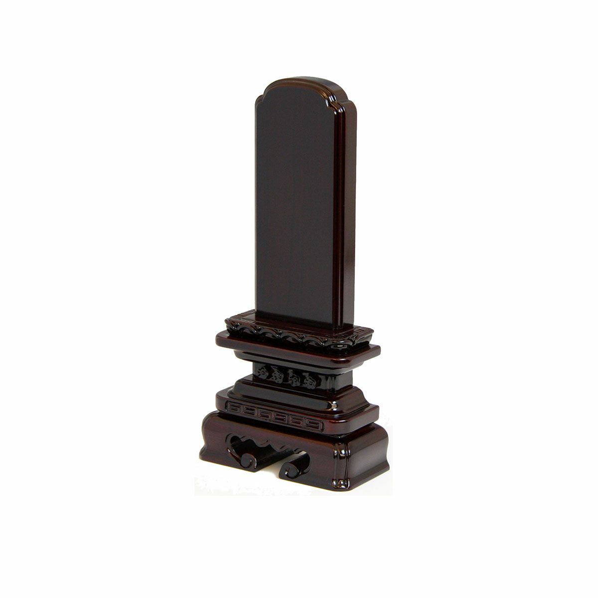 唐木位牌　紫檀　黒檀　角丸型　高級位牌