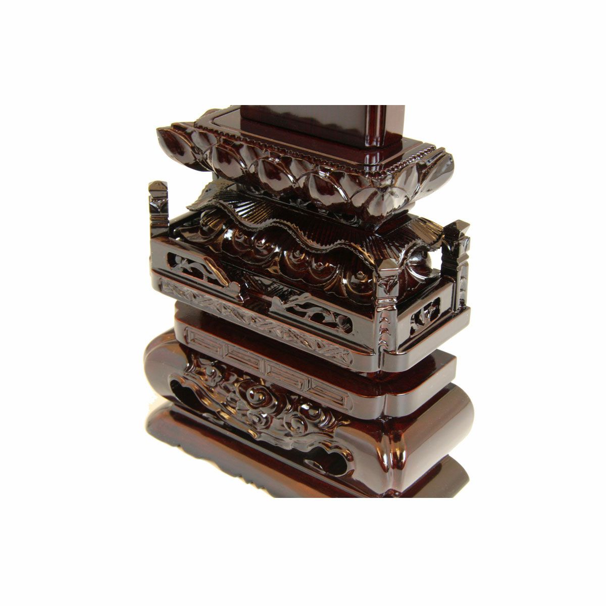 唐木位牌　紫檀　黒檀　切高覧　高級位牌