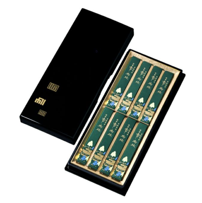 贈答用線香　沈香　香樹林　塗箱　進物線香