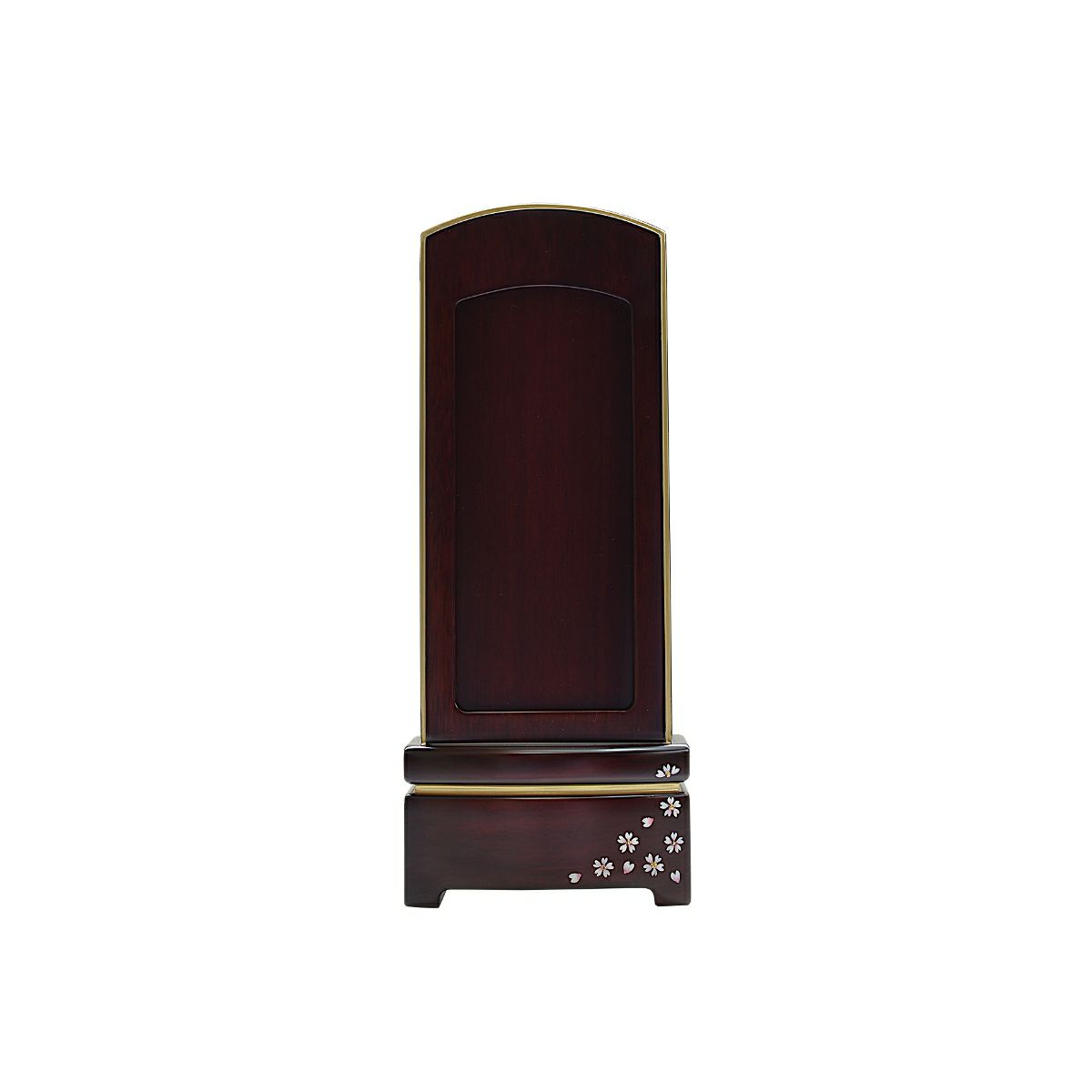 雪丸　回出位牌　【蒔絵：舞桜】　黒檀／紫檀　３.０寸