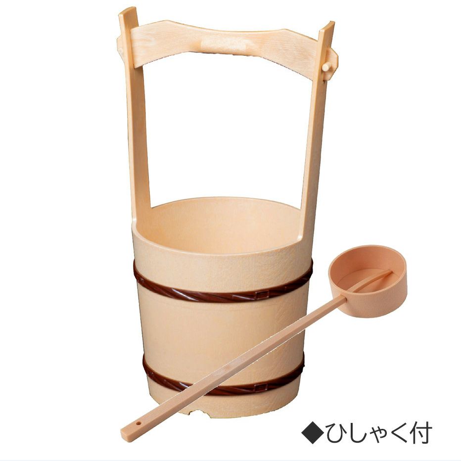 手桶　ひしゃく付